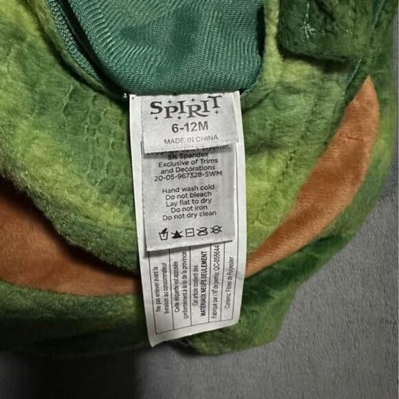 Baby Plush Dino Halloween Costume (Size: 6-12 Months) - Picture 6 of 7